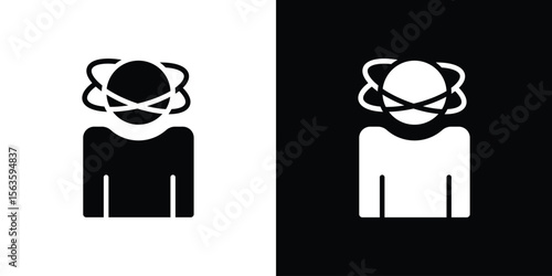 Stress icon illustration vector simple designs