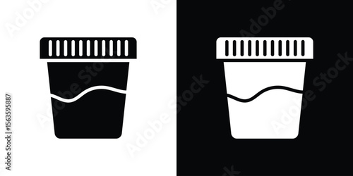 Urine test icon illustration vector simple designs