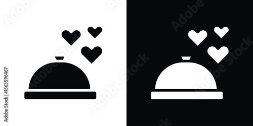Wedding dinner icon illustration vector simple designs