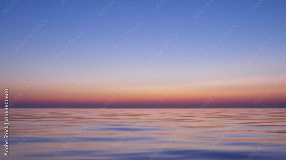 Calm Ocean Water Surface at Sunset Seamless Loop Animation Calm Ocean Water Surface at Sunset Seamless Loop Animation