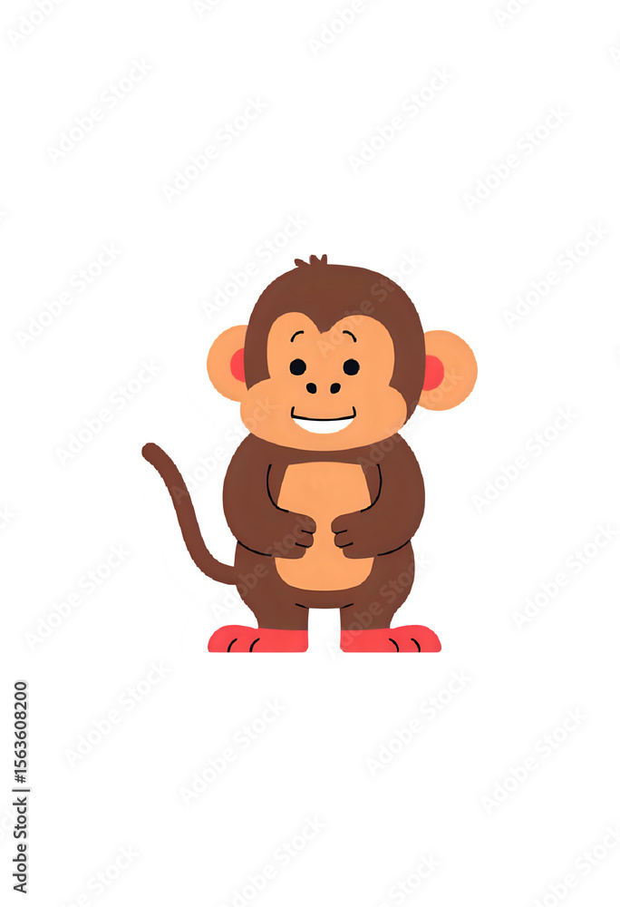 Obraz premium Cartoon monkey