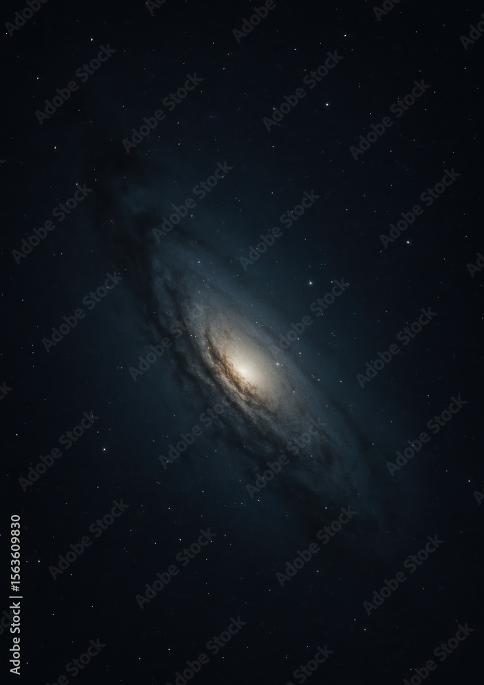 Fototapeta premium Majestic spiral galaxy view
