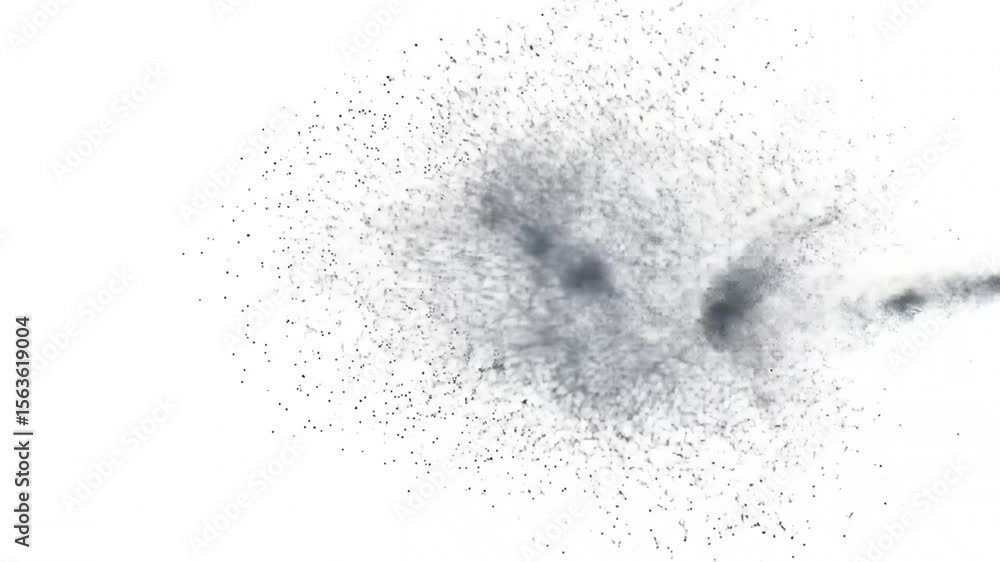 Abstract particle explosion graphic Abstract particle explosion graphic