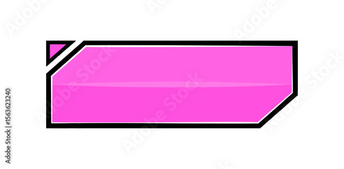 Futuristic lower third interface illustration. Video overlay element.