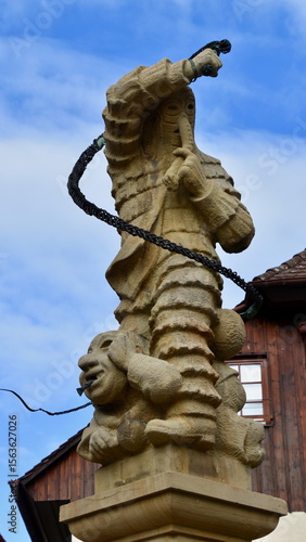 Statue Honoring the 'Fool' (Hansel) of the City of Überlingen, Germany - Portrait