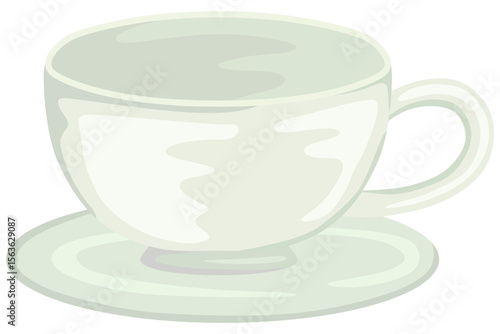 ティーカップのイラスト ベクター素材