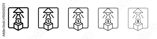 Business incubator icon vector Illustration style for mobile app, website ui designs