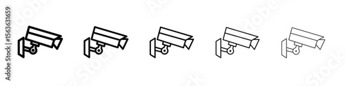 CCTV icon vector Illustration style for mobile app, website ui designs