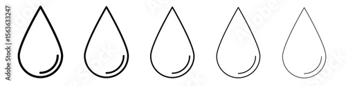 Drop icon vector Illustration style for mobile app, website ui designs