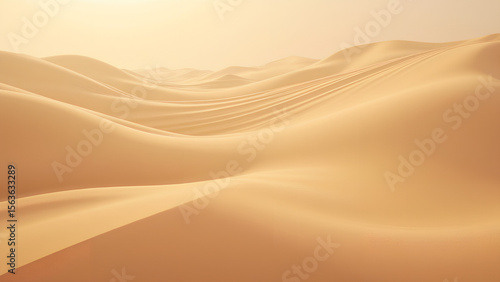 Ein künstlerischer, abstrakter Hintergrund, inspiriert von windgeformten Wüstenlandschaften, zeigt fließende Dünenlinien, Wellen im Sand und subtile Schattenverläufe. KI Generated