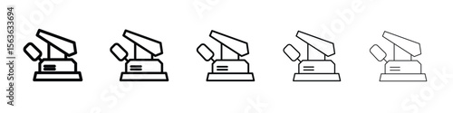 Floor sanding machine icon vector Illustration style for mobile app, website ui designs
