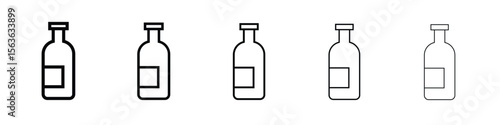 Gin icon vector Illustration style for mobile app, website ui designs