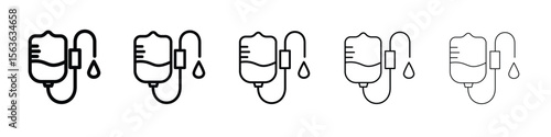Intravenous icon vector Illustration style for mobile app, website ui designs