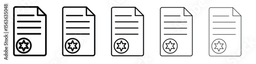 License icon vector Illustration style for mobile app, website ui designs
