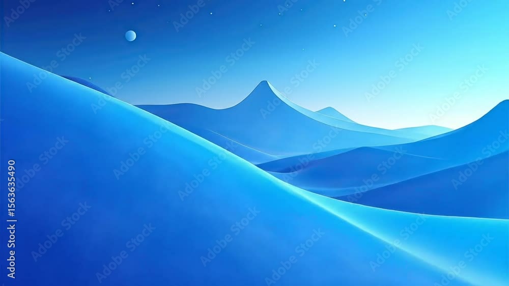Abstract blue mountains landscape Abstract blue mountains landscape