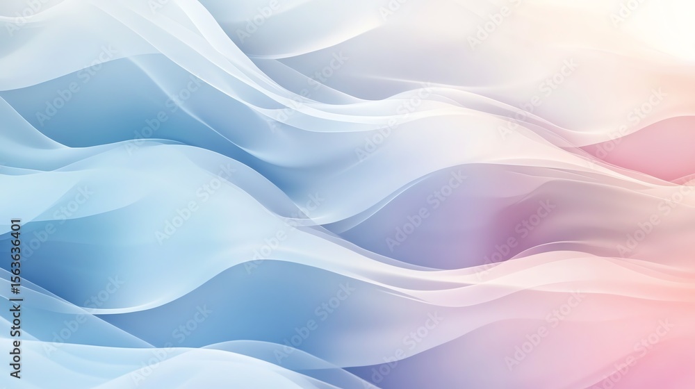 Obraz premium Explore minimalist abstract digital art featuring clean compositions, soft gradients, and a serene pastel palette.