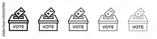 Referendum icon vector Illustration style for mobile app, website ui designs