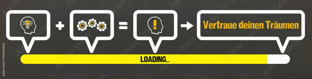 Papier peint Vertraue deinen Träumen