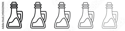 Vinegar icon vector Illustration style for mobile app, website ui designs
