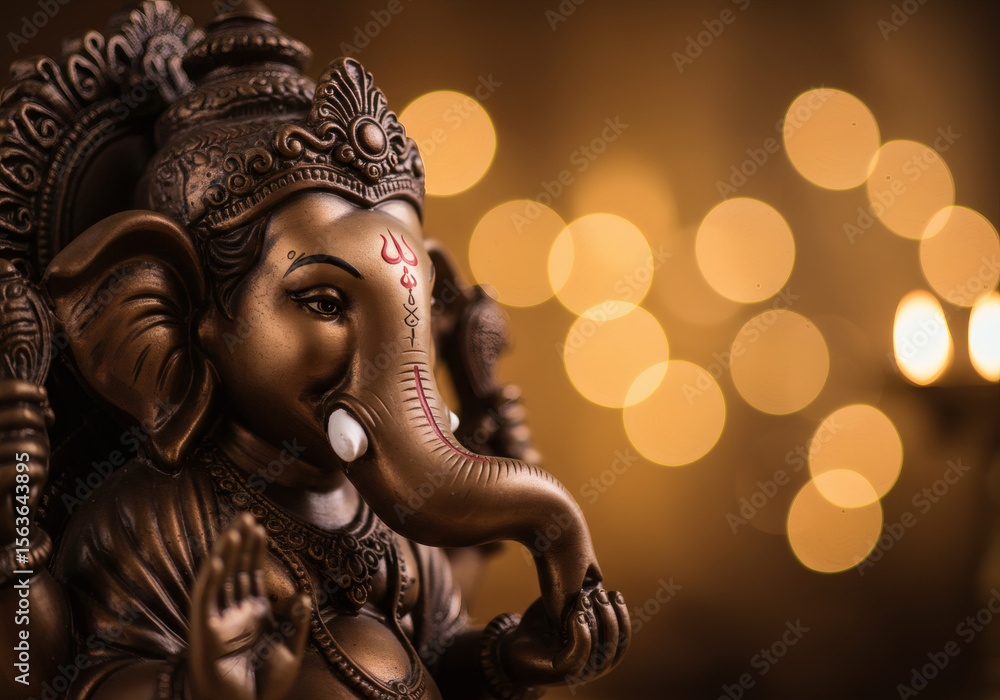 Fototapeta premium Close-up of Lord Ganesha Statue