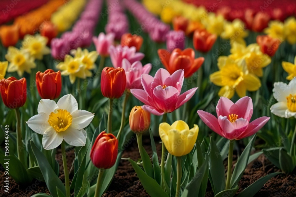 Obraz premium field of tulips