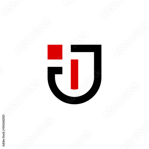 icon IJ our JI abstrack