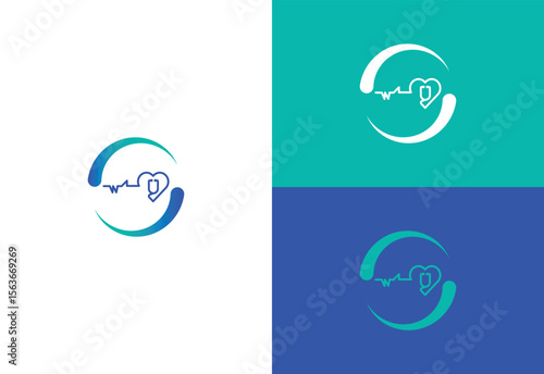 Medical and Healthcare Center logo design, Modern Health design, Vector illustration