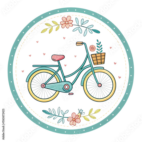 vector illustration of a bicycle