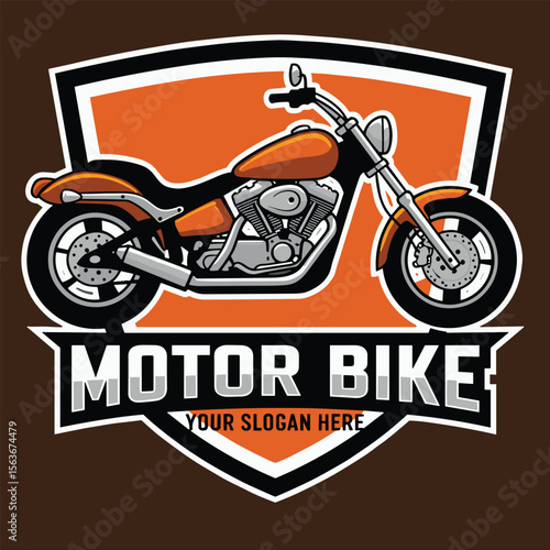 Biker logo template vector illustration. Perfect logo for motorcycle club related industry