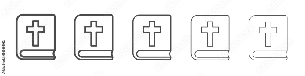 Obraz premium bible icon simple isolated vector sign