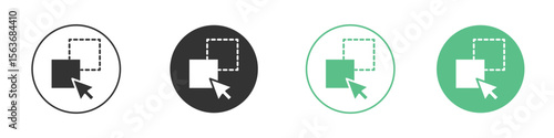 Drag and drop icon modern, simple, vector, icon for website design, mobile app