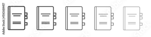 book icon simple isolated vector sign