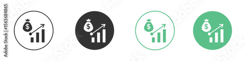 Fiscal policy icon modern, simple, vector, icon for website design, mobile app