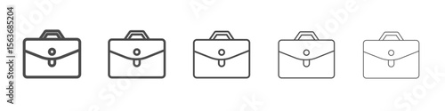 briefcase icon simple isolated vector sign