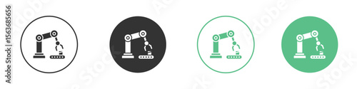 Industrial robot icon modern, simple, vector, icon for website design, mobile app