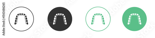 Lingual braces icon modern, simple, vector, icon for website design, mobile app