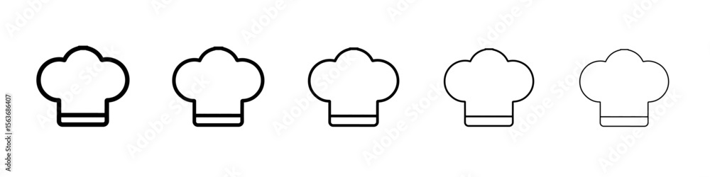 chef hat icon simple isolated vector sign chef hat icon simple isolated vector sign