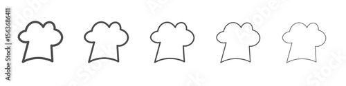 chef hat icon simple isolated vector sign