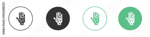 Rash hand icon modern, simple, vector, icon for website design, mobile app