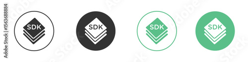 SDK icon modern, simple, vector, icon for website design, mobile app