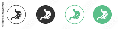 Stomach with Liquids icon modern, simple, vector, icon for website design, mobile app