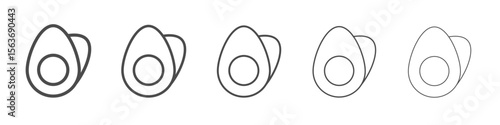 egg icon simple isolated vector sign