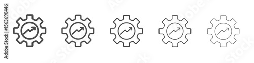 efficiency icon simple isolated vector sign