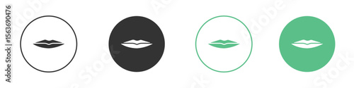 Thin lips icon modern, simple, vector, icon for website design, mobile app