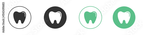 Tooth icon modern, simple, vector, icon for website design, mobile app