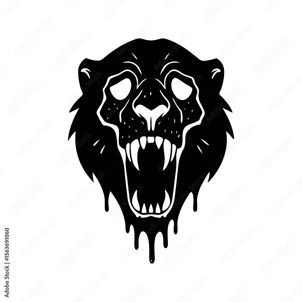 Fototapeta premium vector illustration of a lion