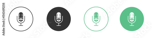 Voice recognition icon modern, simple, vector, icon for website design, mobile app