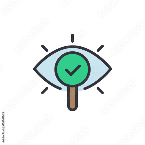 Clear Vision For Success Symbolizing Strategic Oversight With Verification