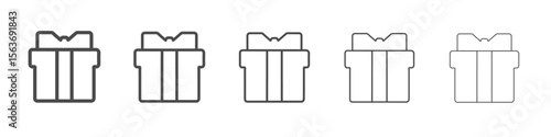 gift icon simple isolated vector sign