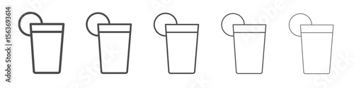 juice icon simple isolated vector sign